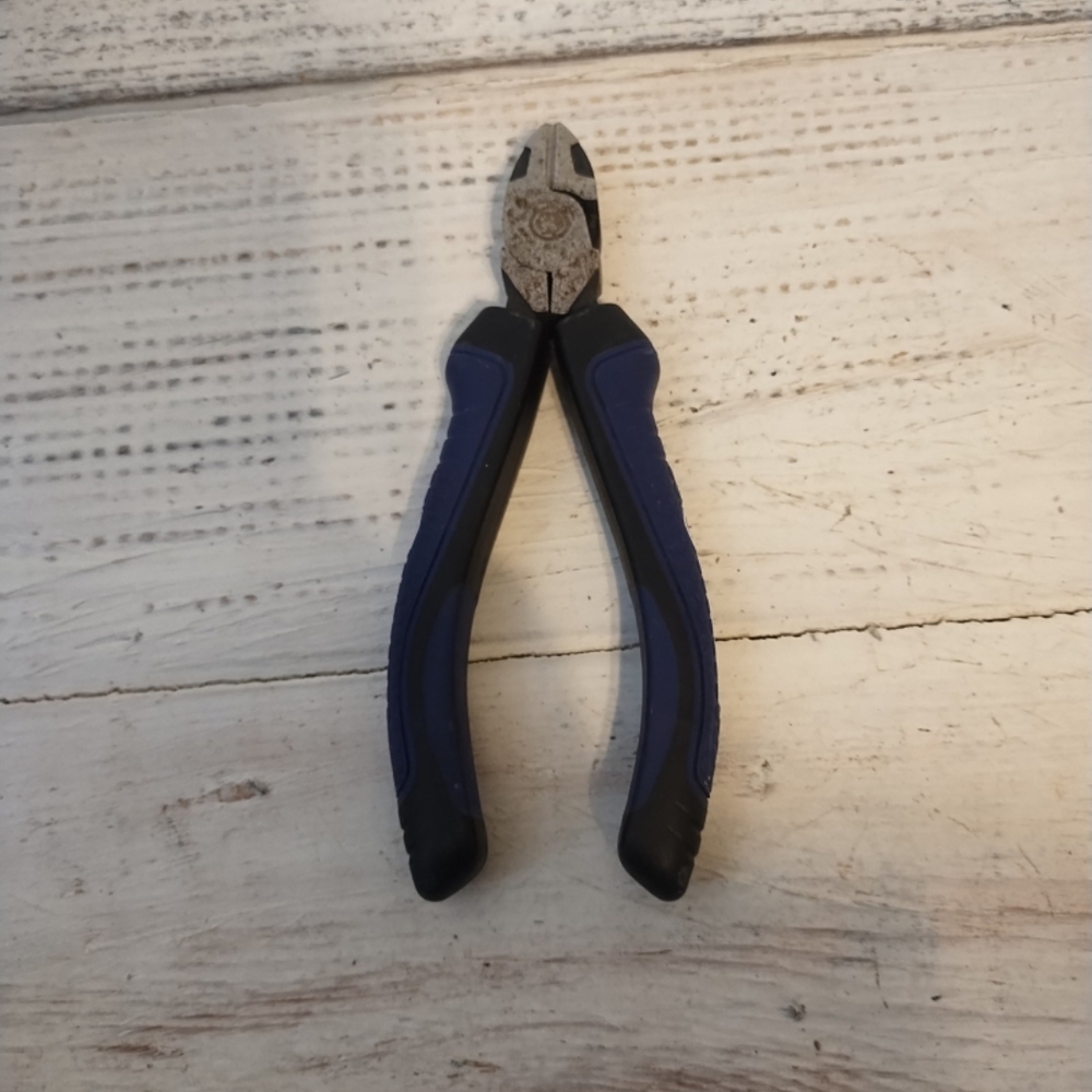 Blue and Black Diagonal Cutting Pliers - Men Accessories